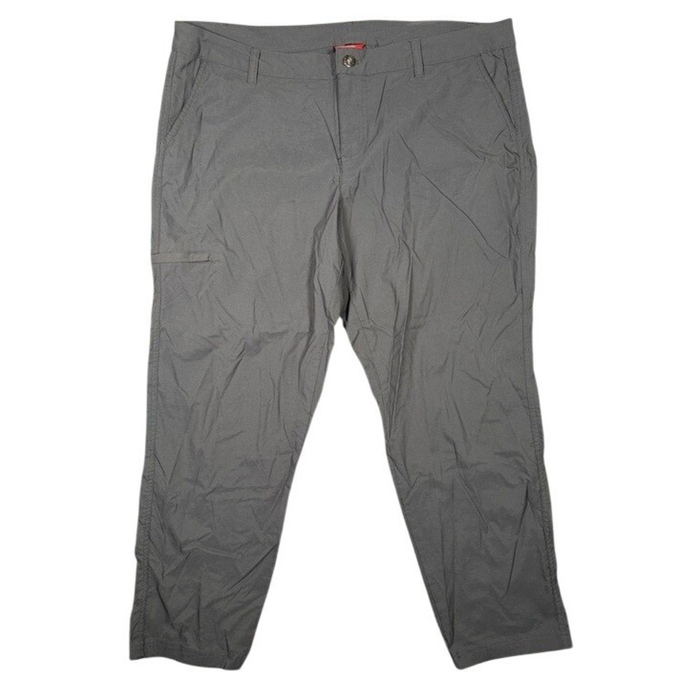 Gerry Womens Gray Outdoor Hiking Cargo Pants Lined Stretch Size Large 1265279